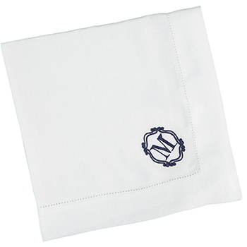 Powder Room Towel Monogram :: Theodora Home International