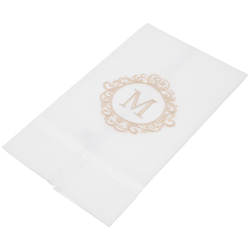 Powder Room Towel Monogram :: Theodora Home International